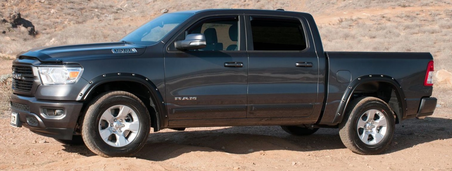 EGR Bolt-On Style Matte Black Fender Flares 19-up Dodge Ram 1500